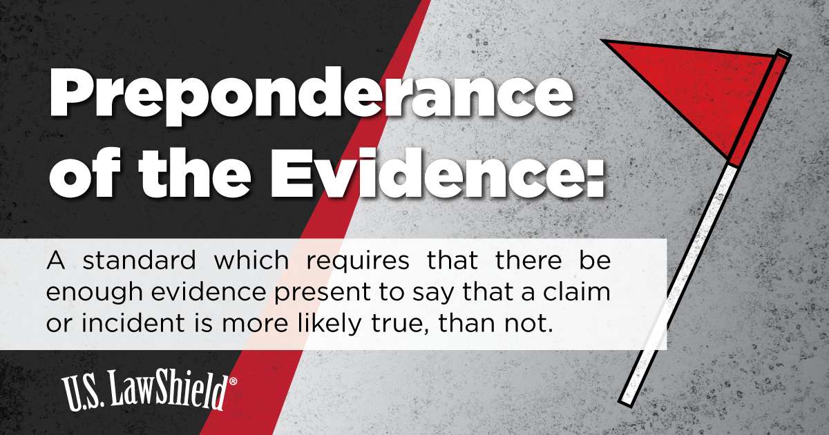 Preponderance of the evidence